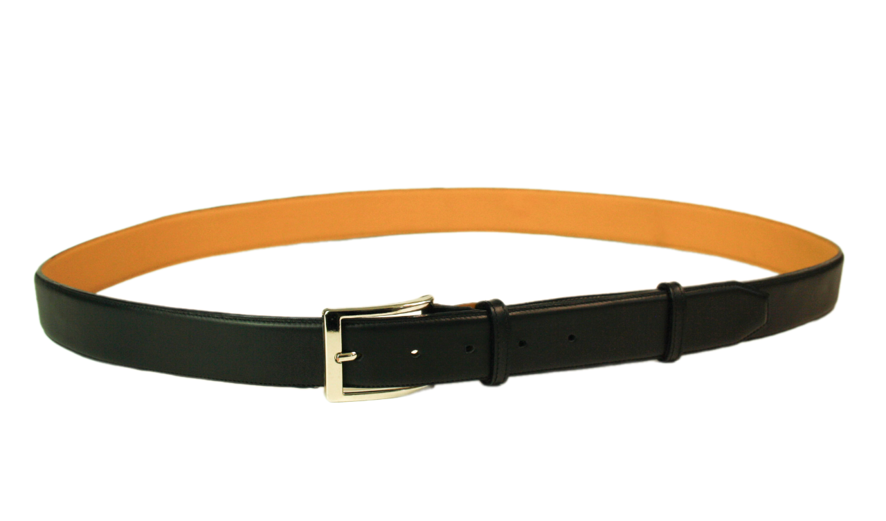 Black Leather Belt for Men