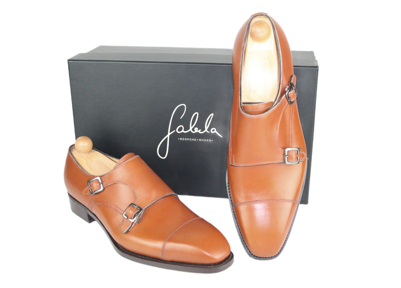 Classic cognac double monk model