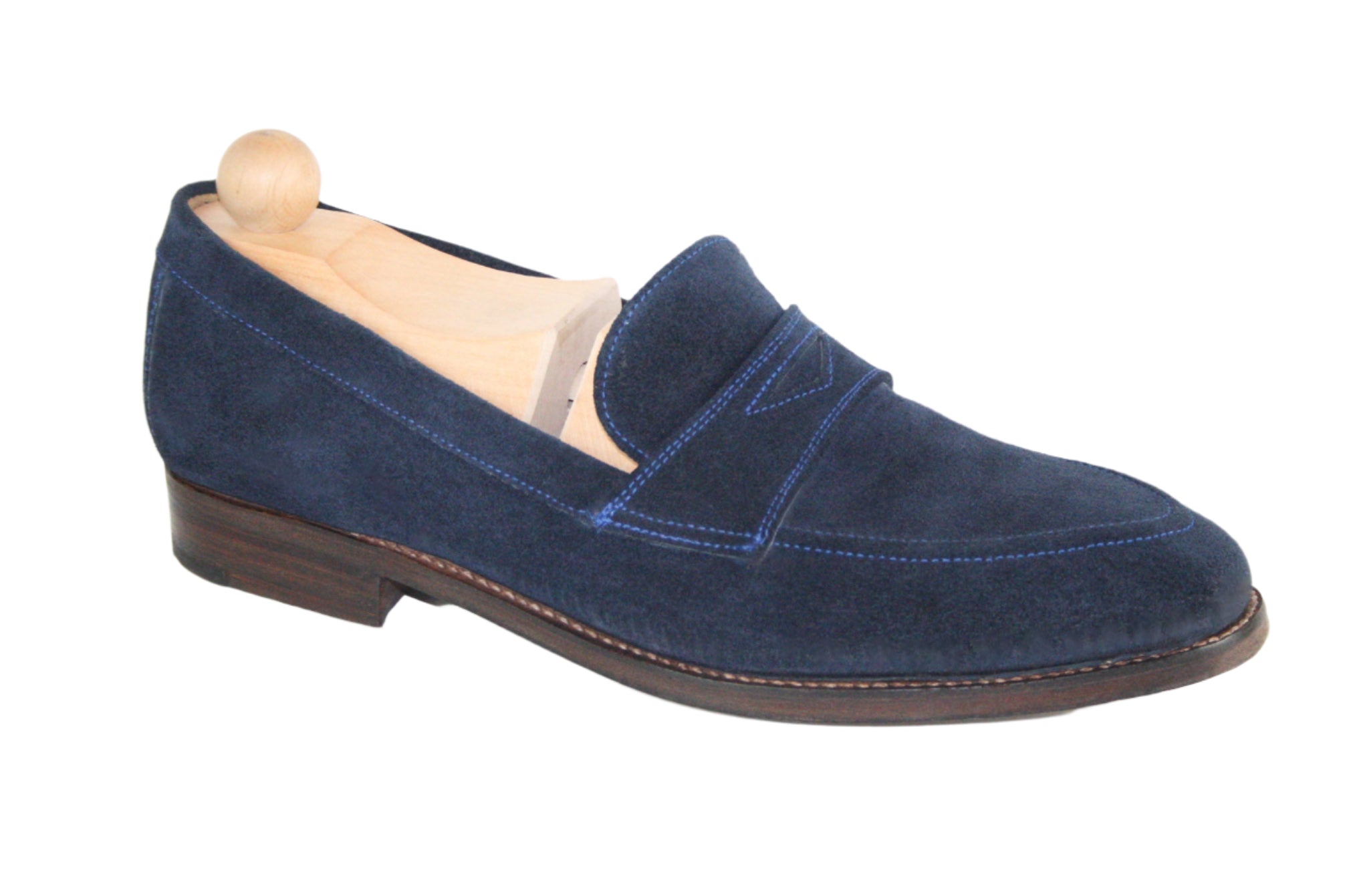 Classic dark blue penny loafer Clifton model