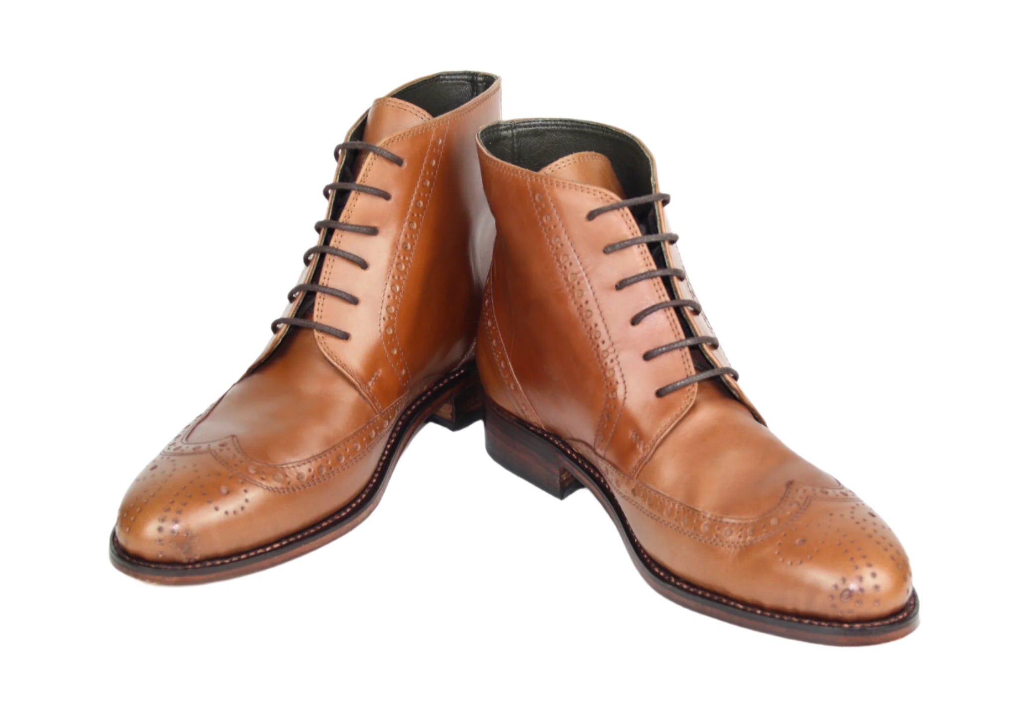 Classic cognac high-top boot
