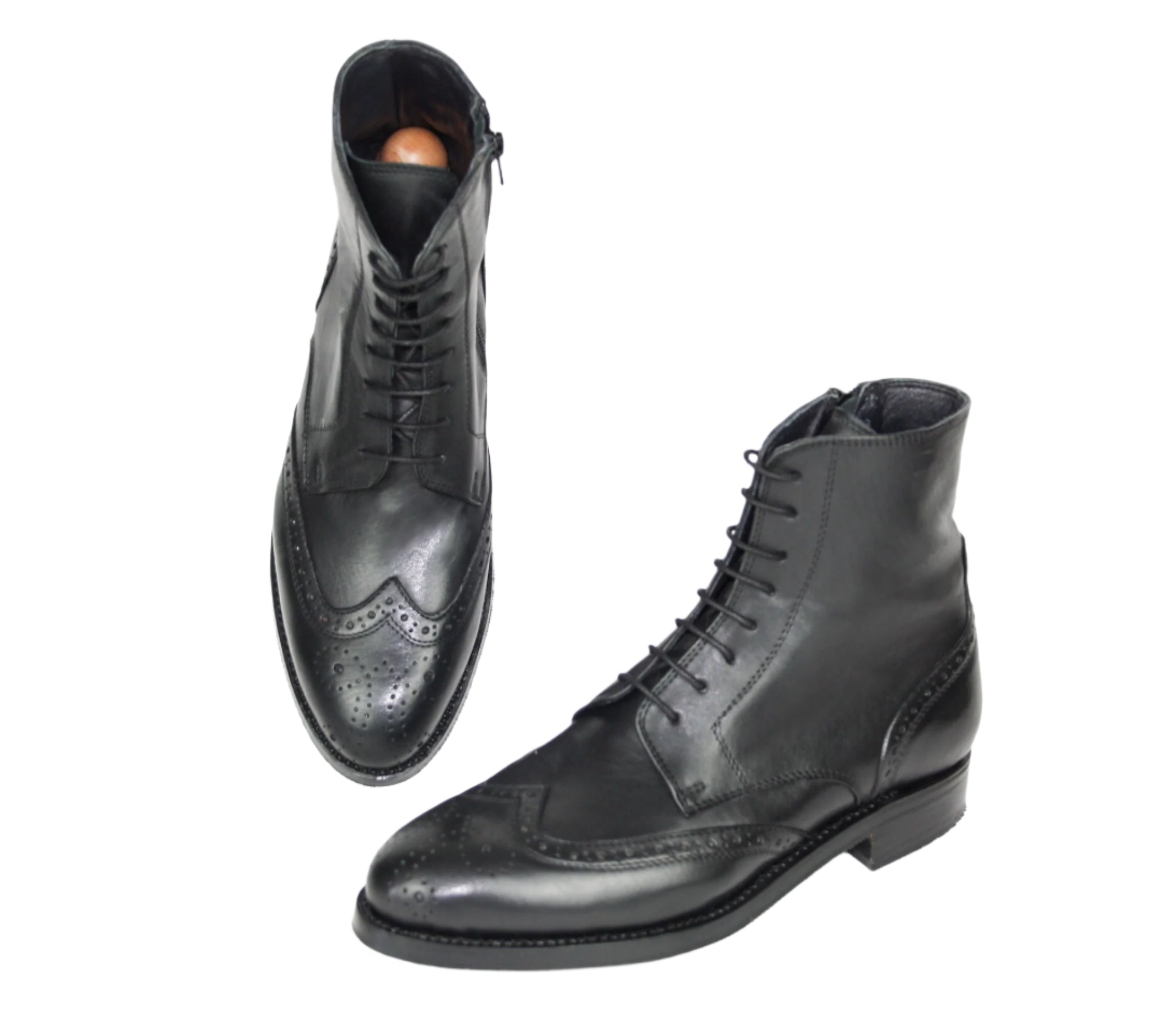 lassic black high-top boot