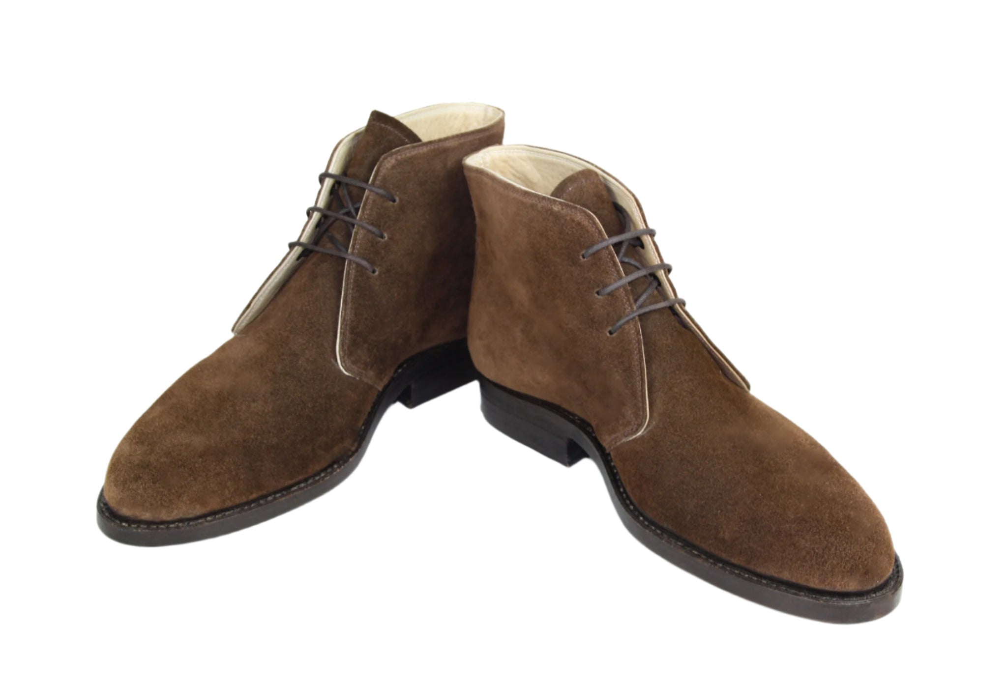 Dark brown suede Chukka model