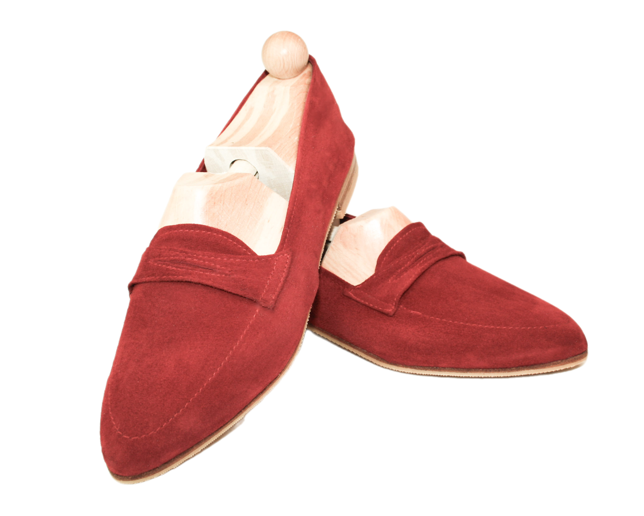 Suede loafer model