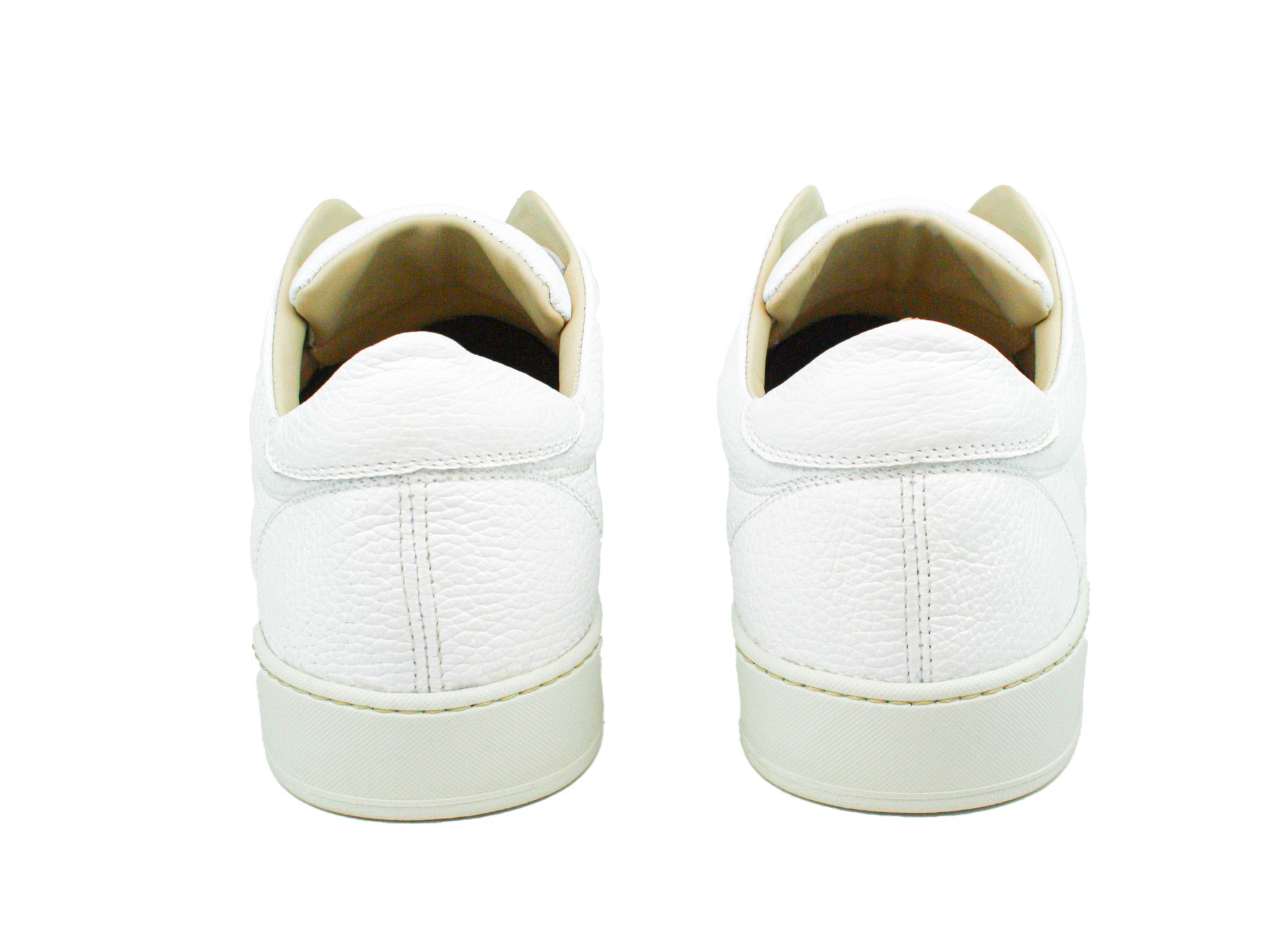 Exclusive light beige/white sneaker with white sole