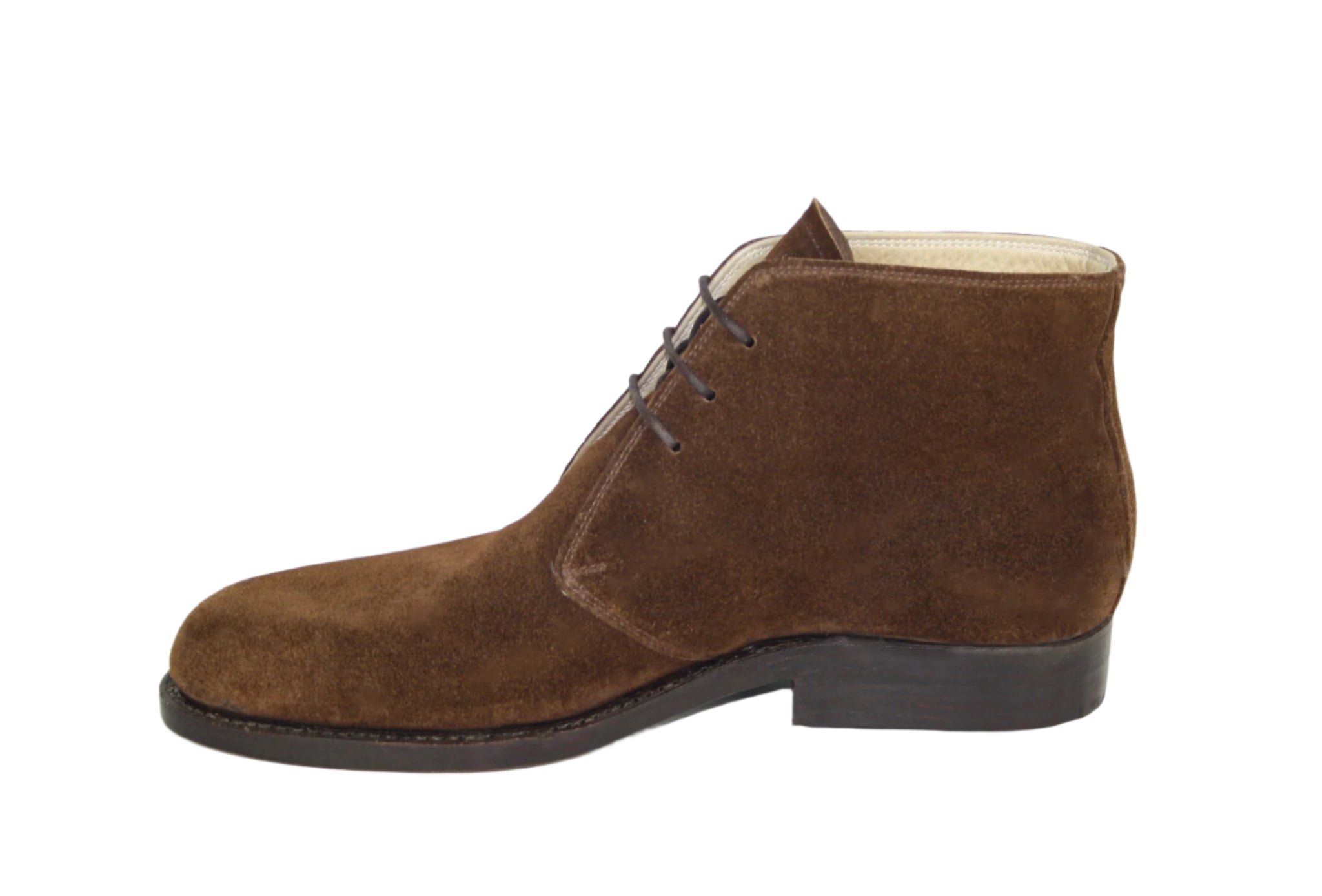 Dark brown suede Chukka model
