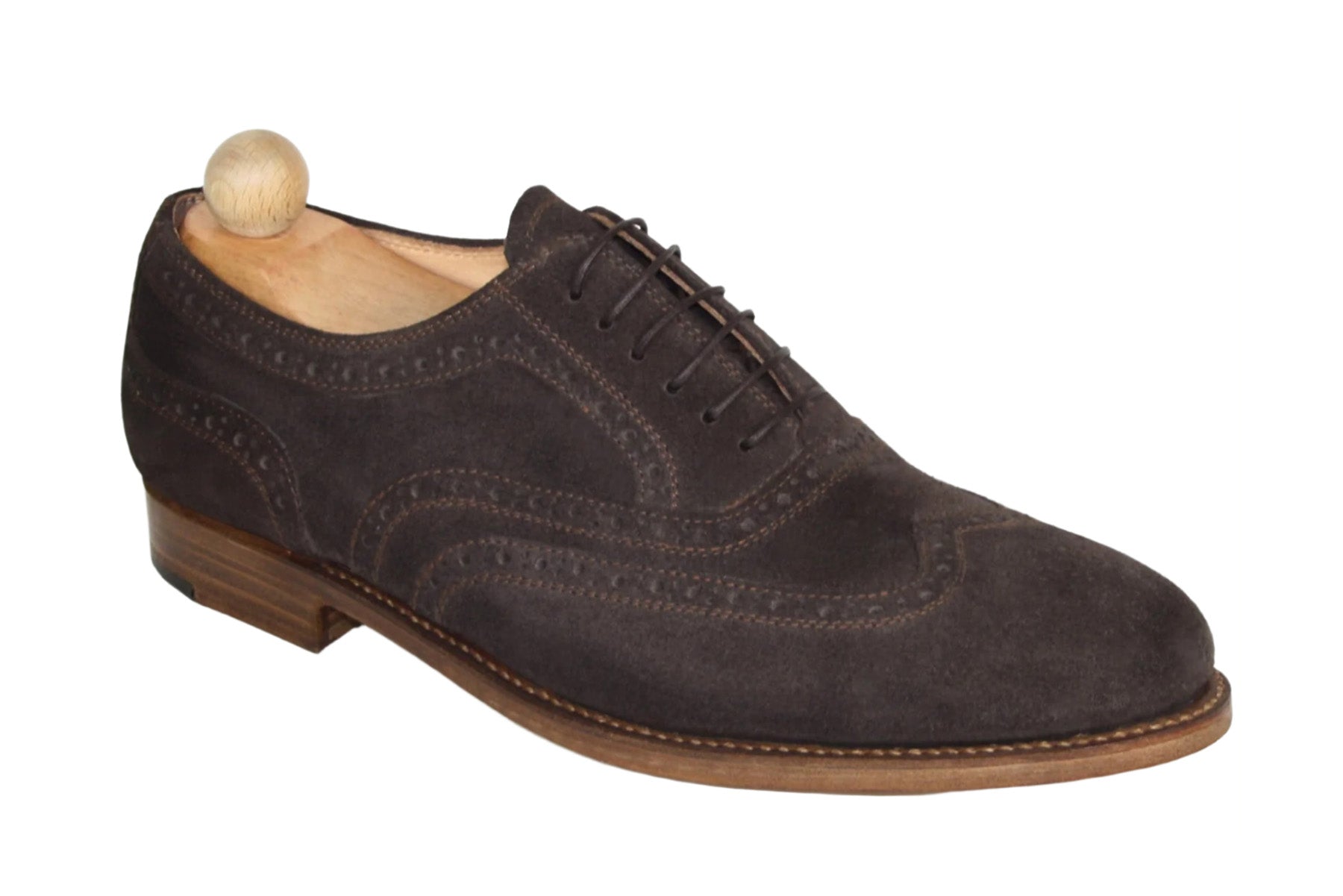 Classic mocha suede London model